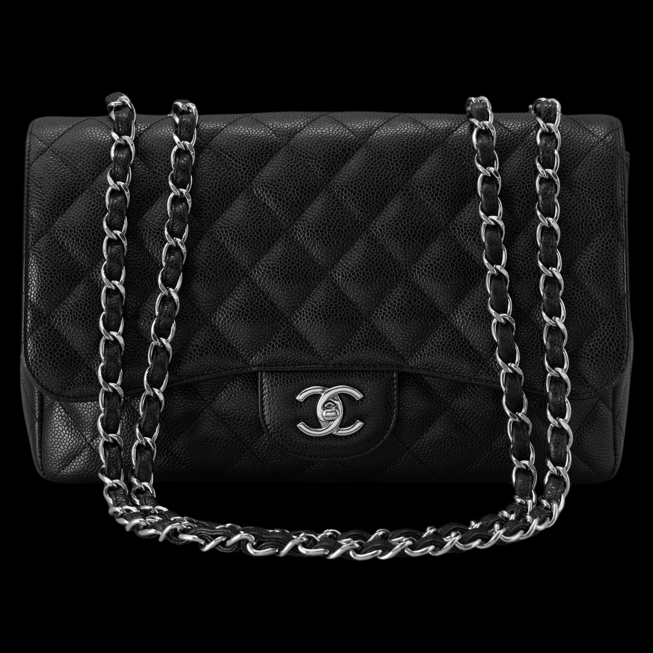 CHANEL(USED)샤넬 캐비어 클래식 원플랩백 맥시