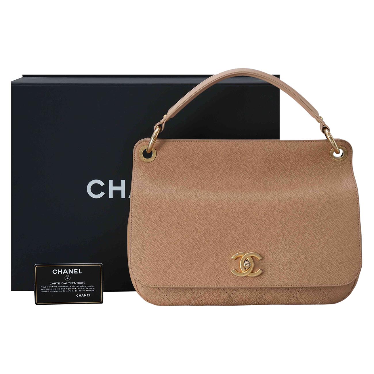 CHANEL(USED)샤넬 CC 턴락 플랩 체인 숄더백