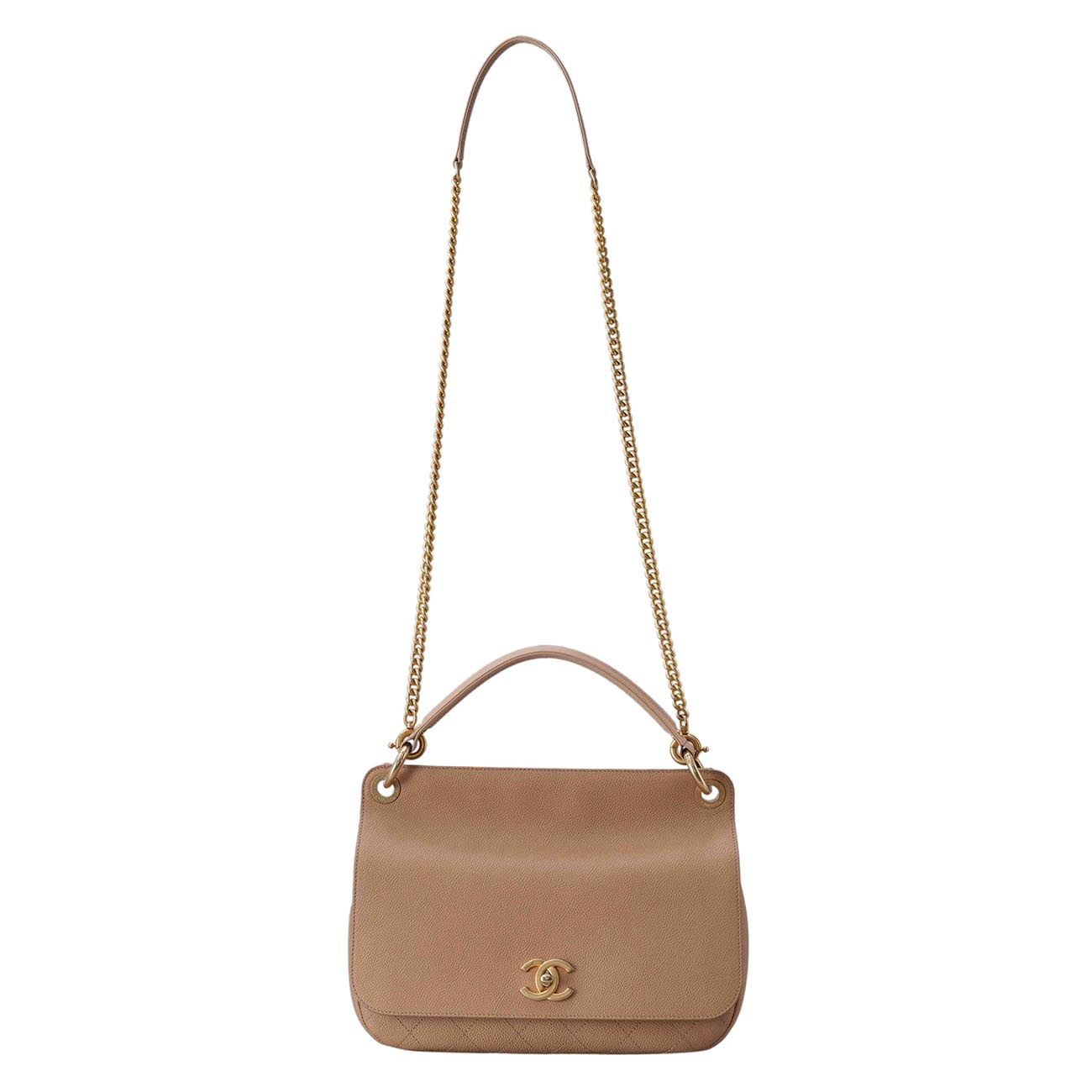 CHANEL(USED)샤넬 CC 턴락 플랩 체인 숄더백