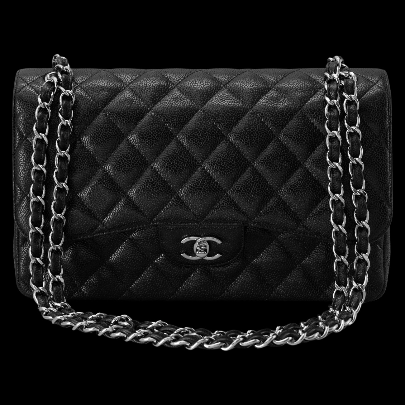 CHANEL(USED)샤넬 캐비어 클래식 점보 플랩백
