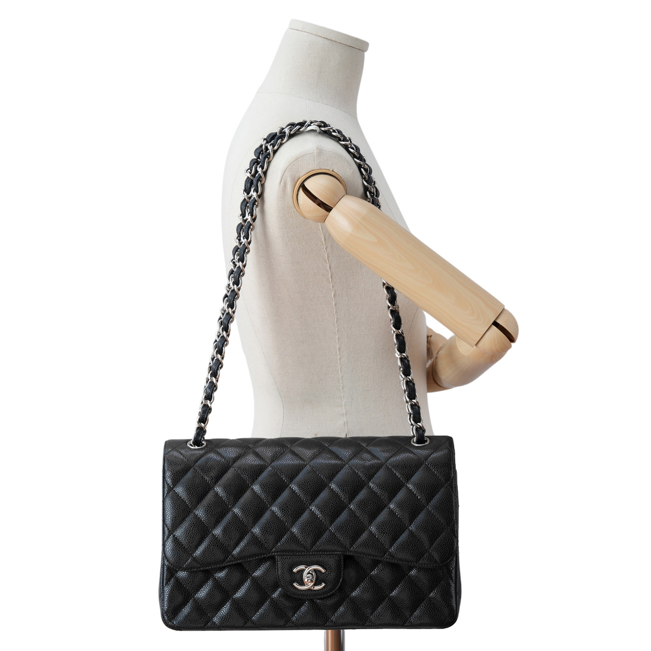 CHANEL(USED)샤넬 캐비어 클래식 점보 플랩백