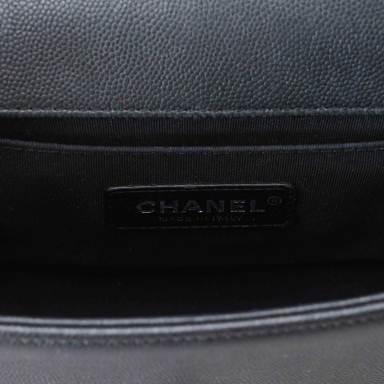 CHANEL(USED)샤넬 보이샤넬 캐비어 스몰 세라믹