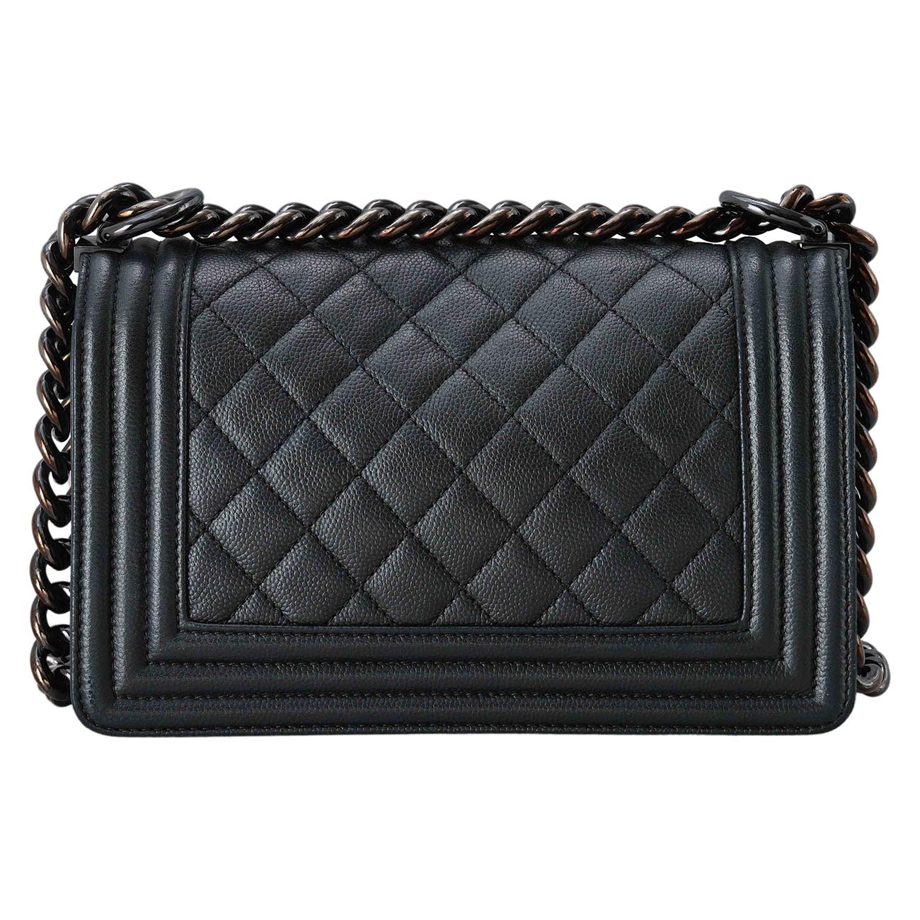 CHANEL(USED)샤넬 보이샤넬 캐비어 스몰 세라믹