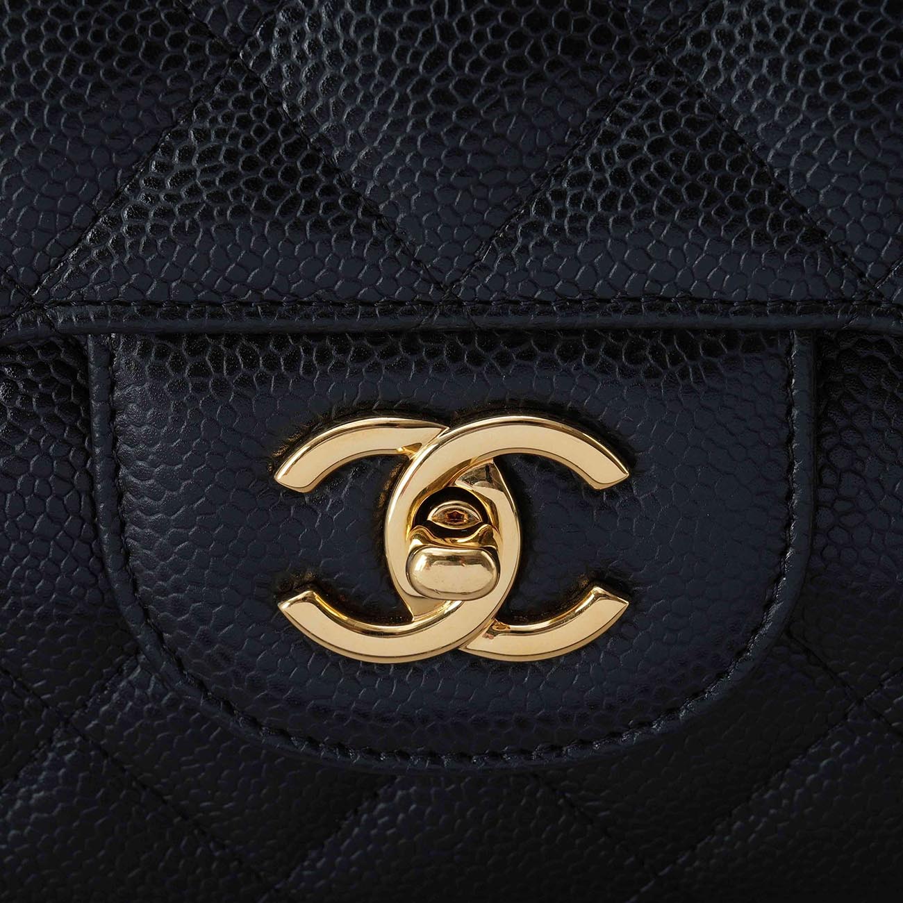 CHANEL(USED)샤넬 캐비어 클래식 점보 원플랩백