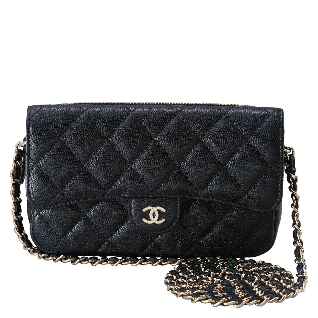 CHANEL(USED)샤넬 AP2096 클래식 더블 폰홀더 플랩 체인 WOC