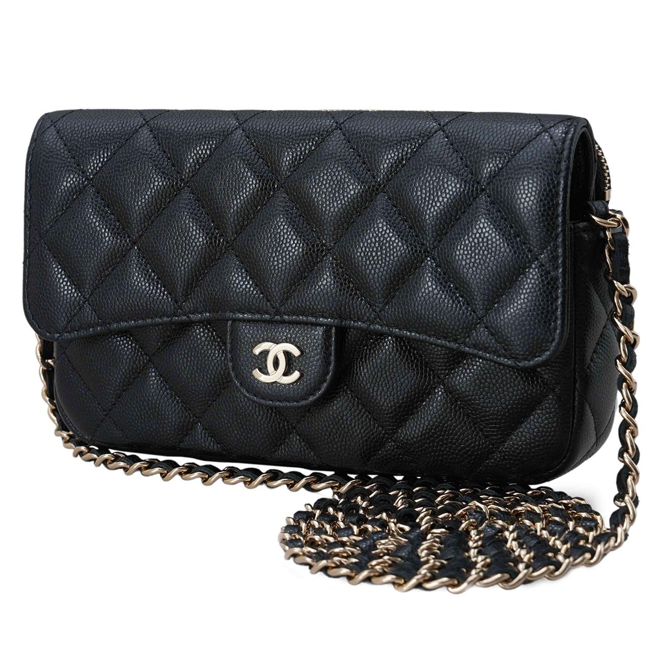 CHANEL(USED)샤넬 AP2096 클래식 더블 폰홀더 플랩 체인 WOC