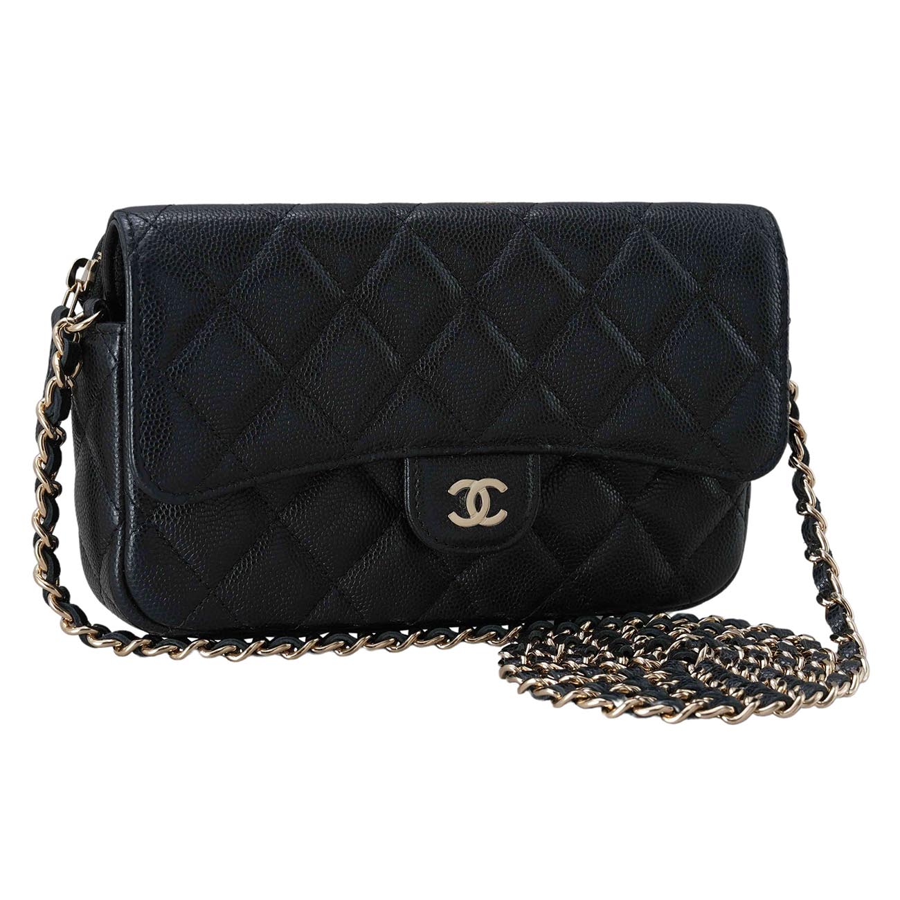CHANEL(USED)샤넬 AP2096 클래식 더블 폰홀더 플랩 체인 WOC