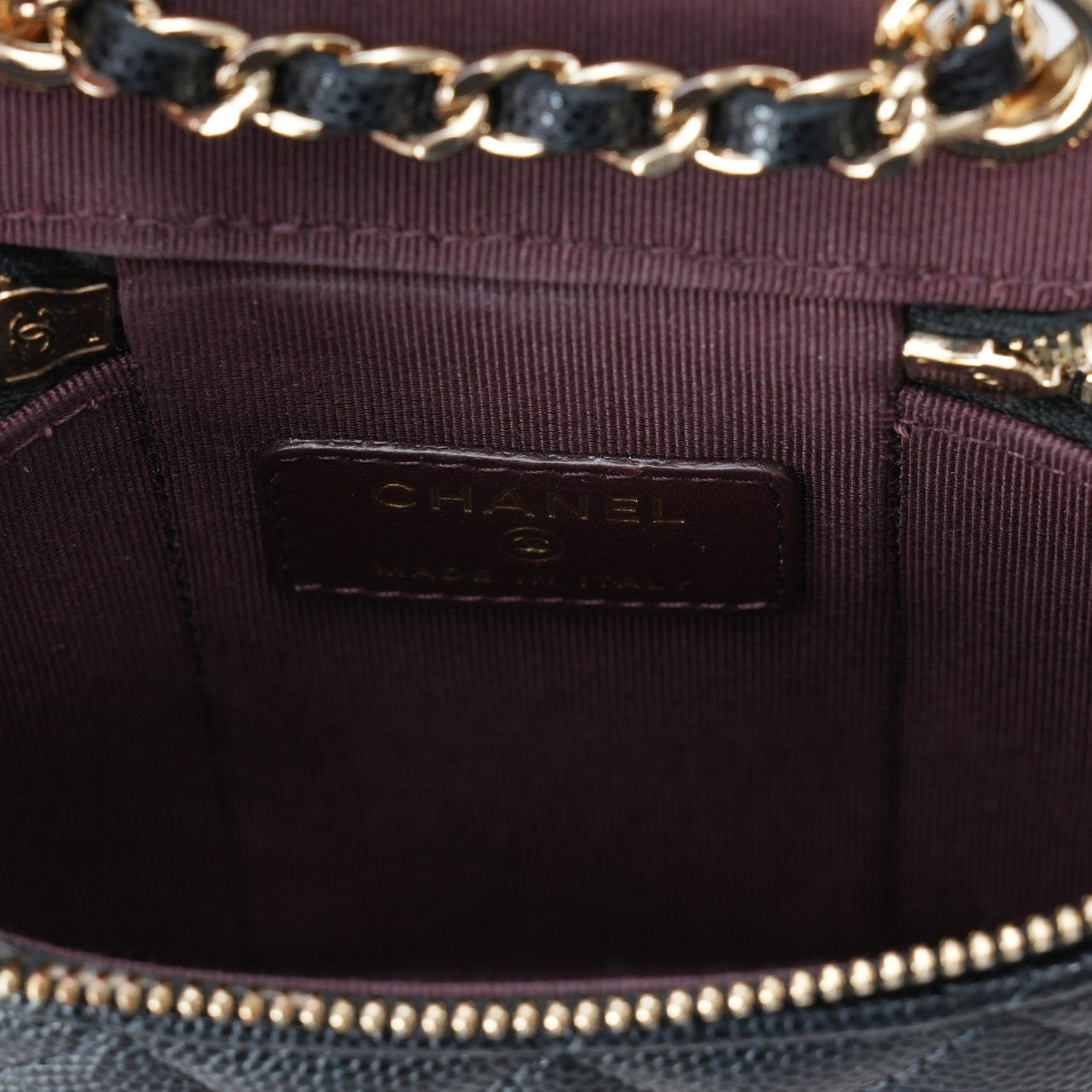 CHANEL(USED)샤넬 캐비어 미니 베니티 체인 크로스백