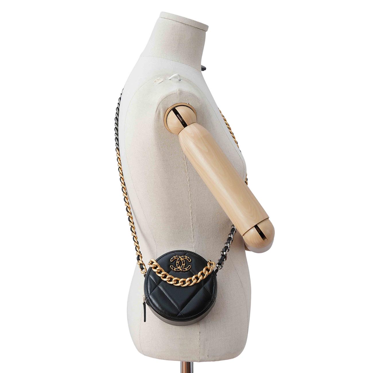 CHANEL(USED)샤넬 AP0945 램스킨 동그리 체인백