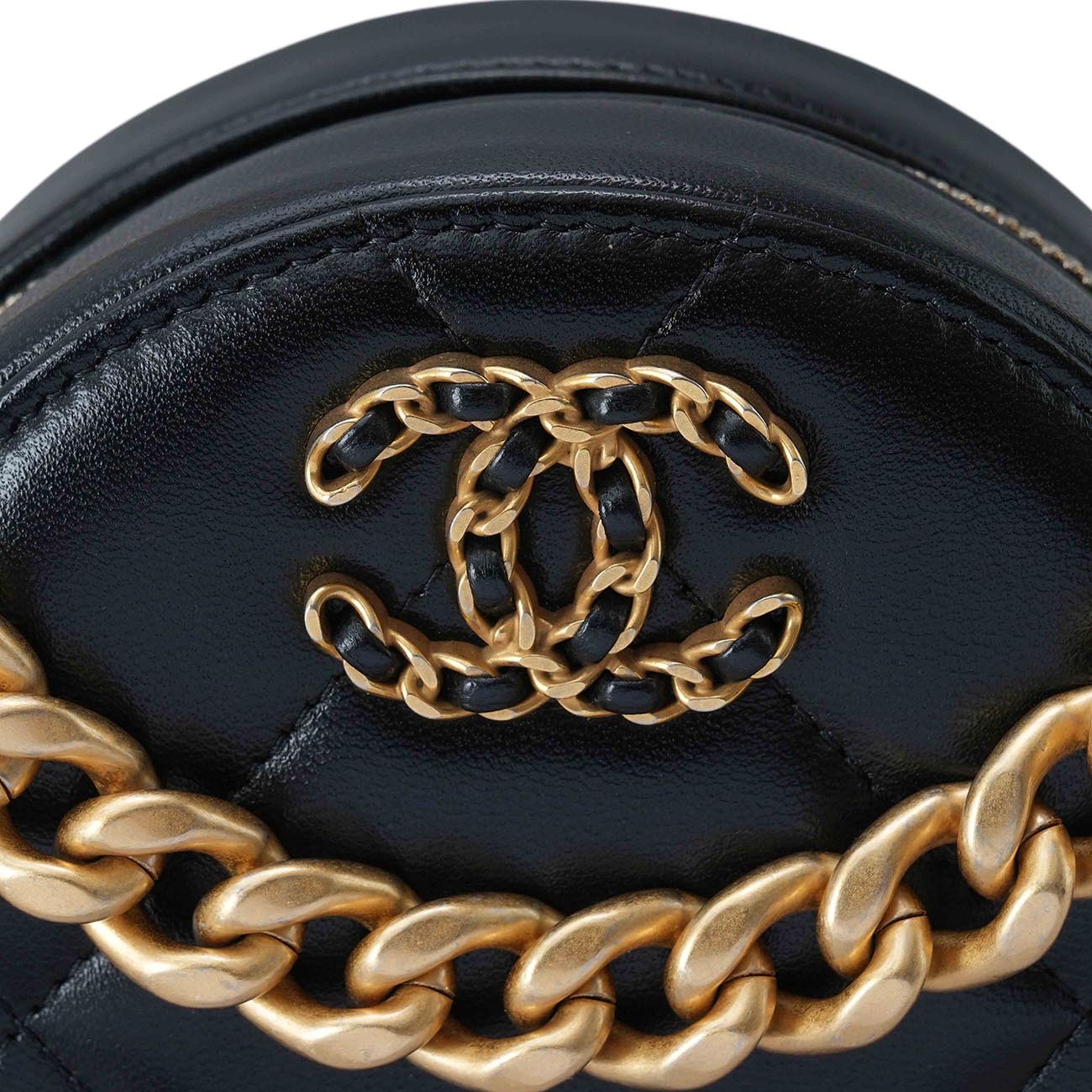CHANEL(USED)샤넬 AP0945 램스킨 동그리 체인백