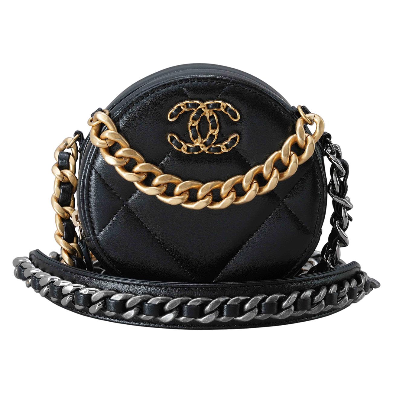 CHANEL(USED)샤넬 AP0945 램스킨 동그리 체인백