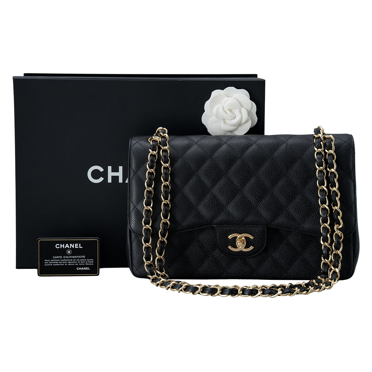 CHANEL(USED)샤넬 캐비어 클래식 라지 플랩백