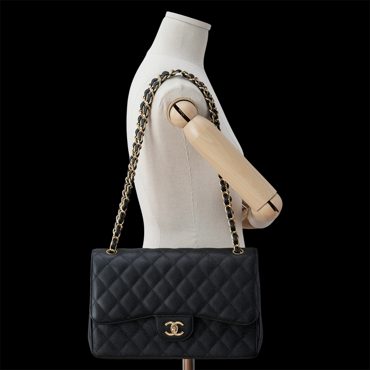 CHANEL(USED)샤넬 캐비어 클래식 라지 플랩백