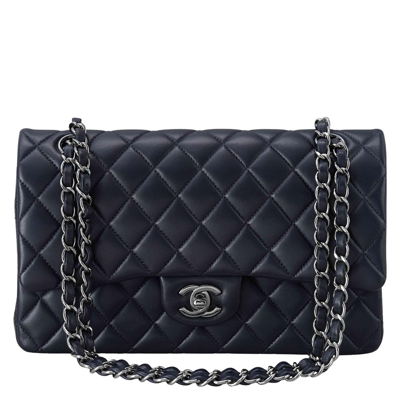 CHANEL(USED)샤넬 램스킨 클래식 미듐 플랩백