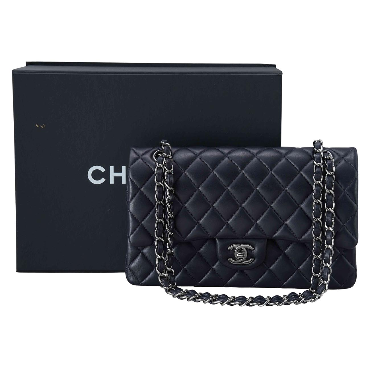 CHANEL(USED)샤넬 램스킨 클래식 미듐 플랩백