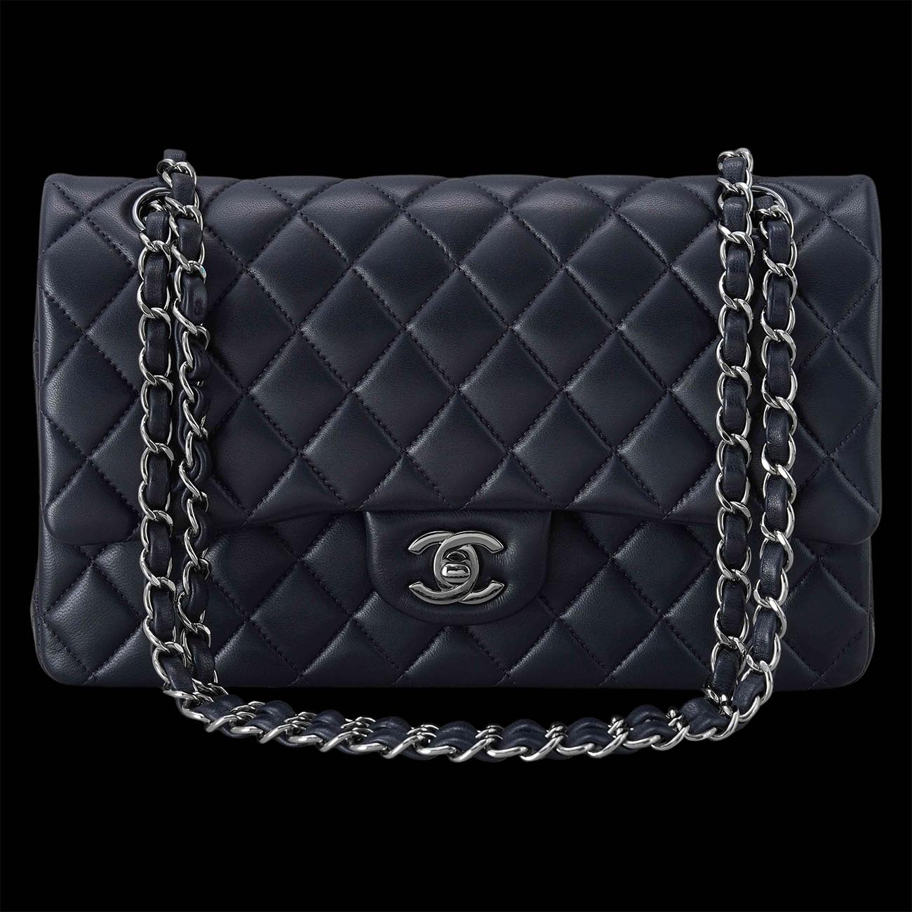 CHANEL(USED)샤넬 램스킨 클래식 미듐 플랩백