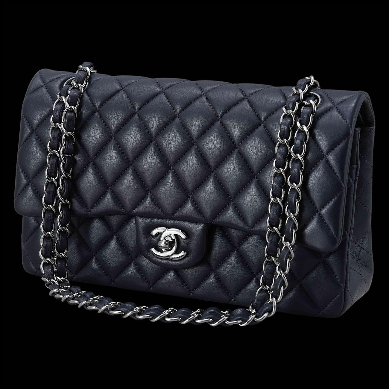 CHANEL(USED)샤넬 램스킨 클래식 미듐 플랩백