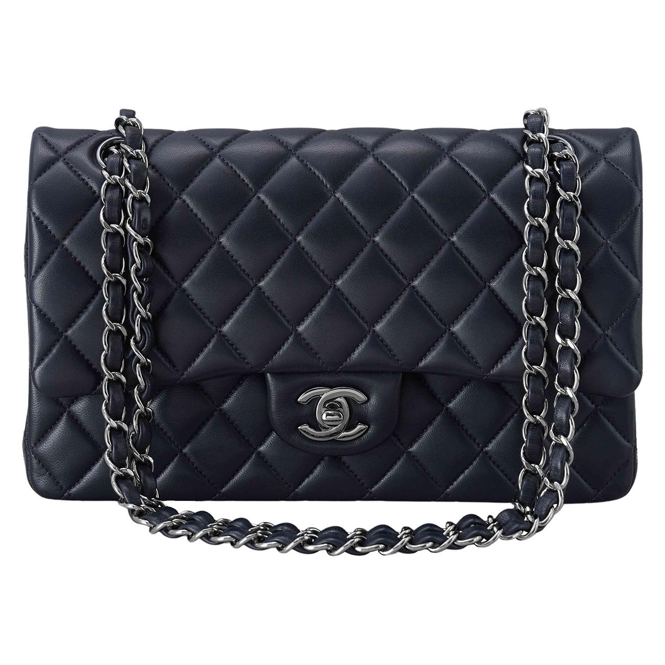 CHANEL(USED)샤넬 램스킨 클래식 미듐 플랩백