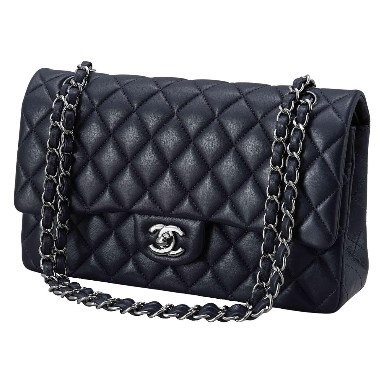 CHANEL(USED)샤넬 램스킨 클래식 미듐 플랩백