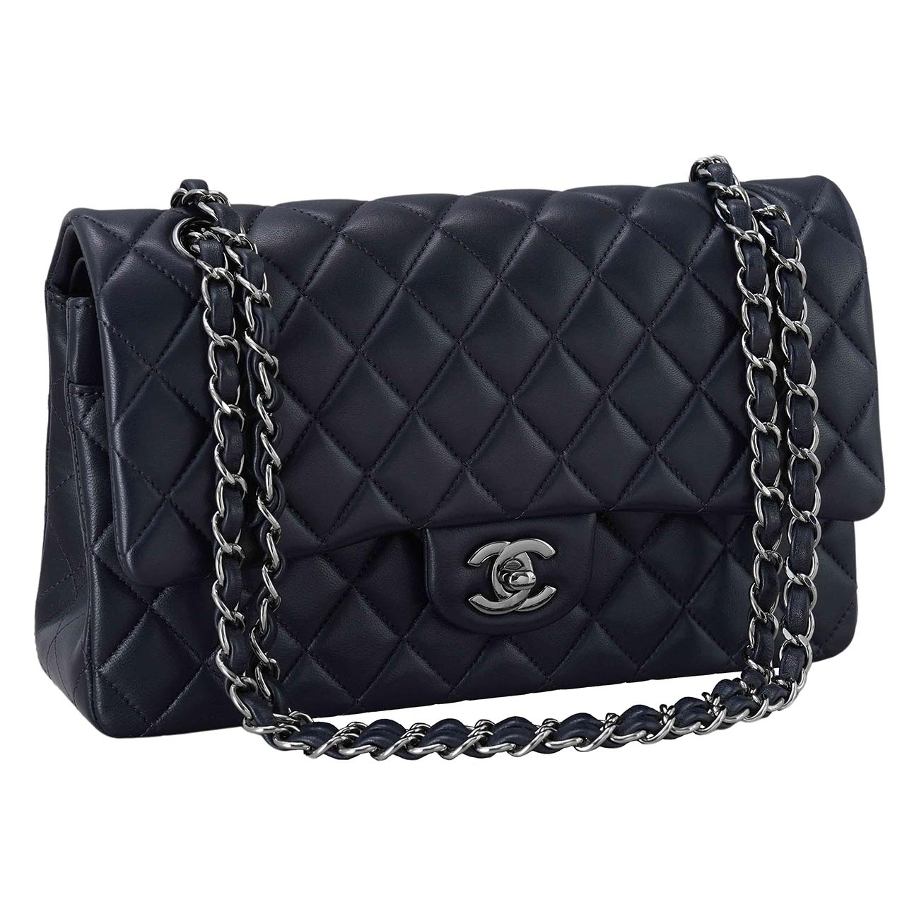 CHANEL(USED)샤넬 램스킨 클래식 미듐 플랩백