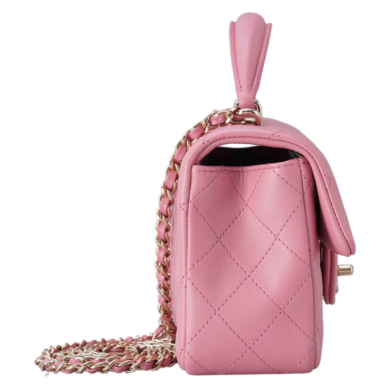 CHANEL(USED)샤넬 AS2431 뉴미니 탑핸들백