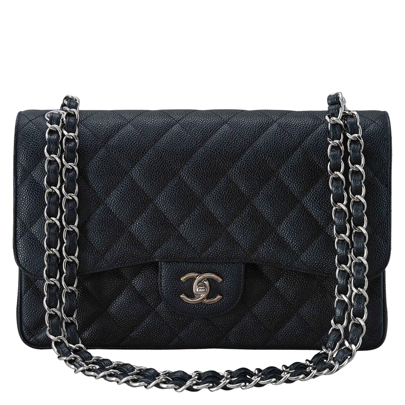 CHANEL(USED)샤넬 클래식 캐비어 라지 플랩백