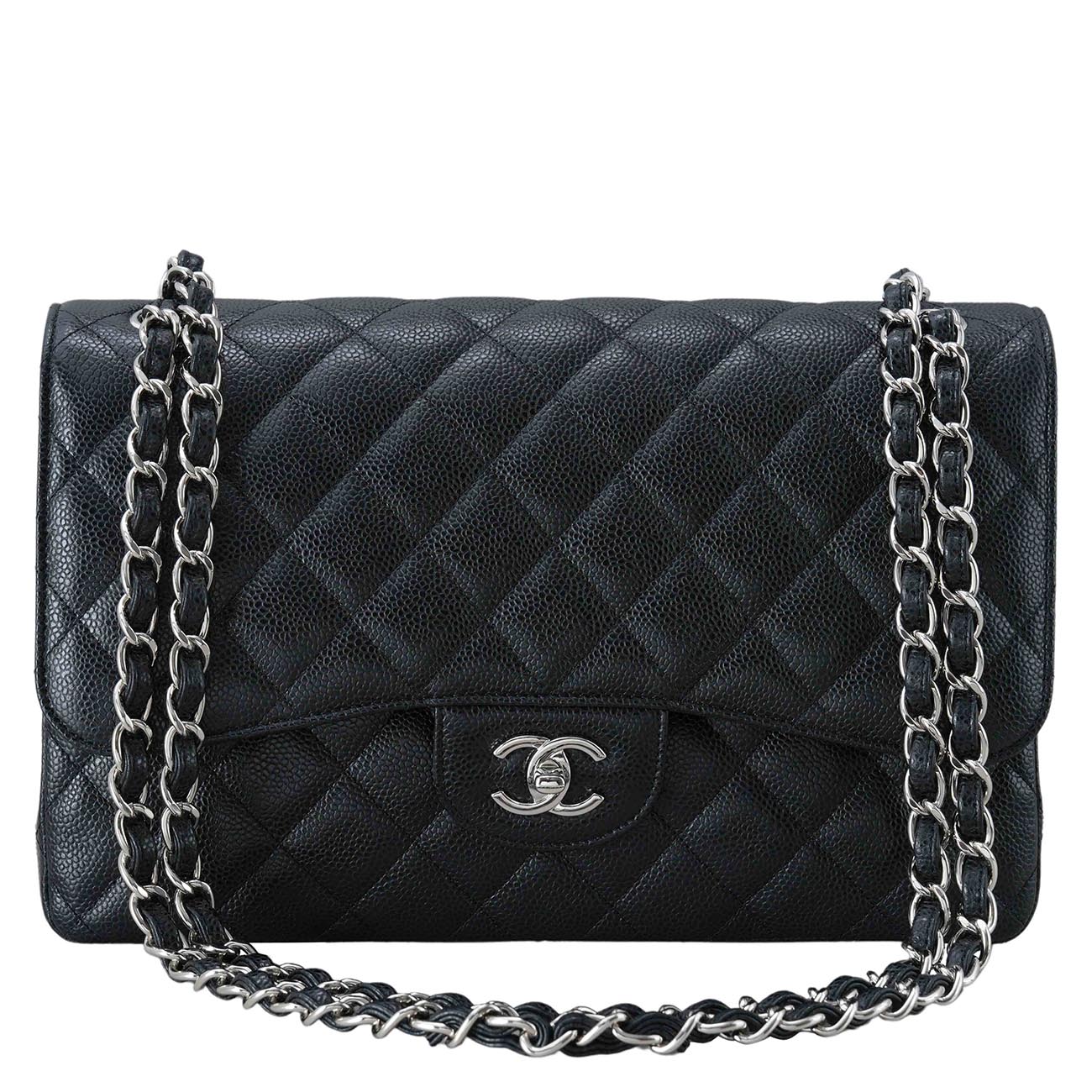 CHANEL(USED)샤넬 클래식 캐비어 라지 플랩백