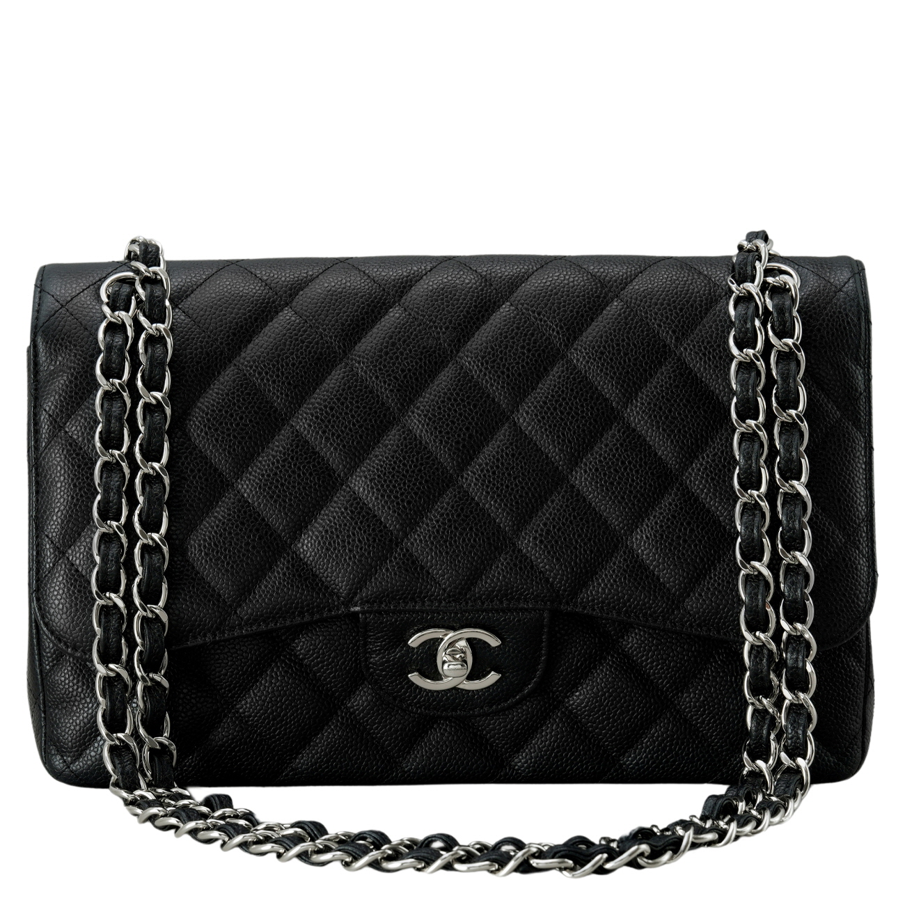 CHANEL(USED)샤넬 클래식 캐비어 라지 플랩백