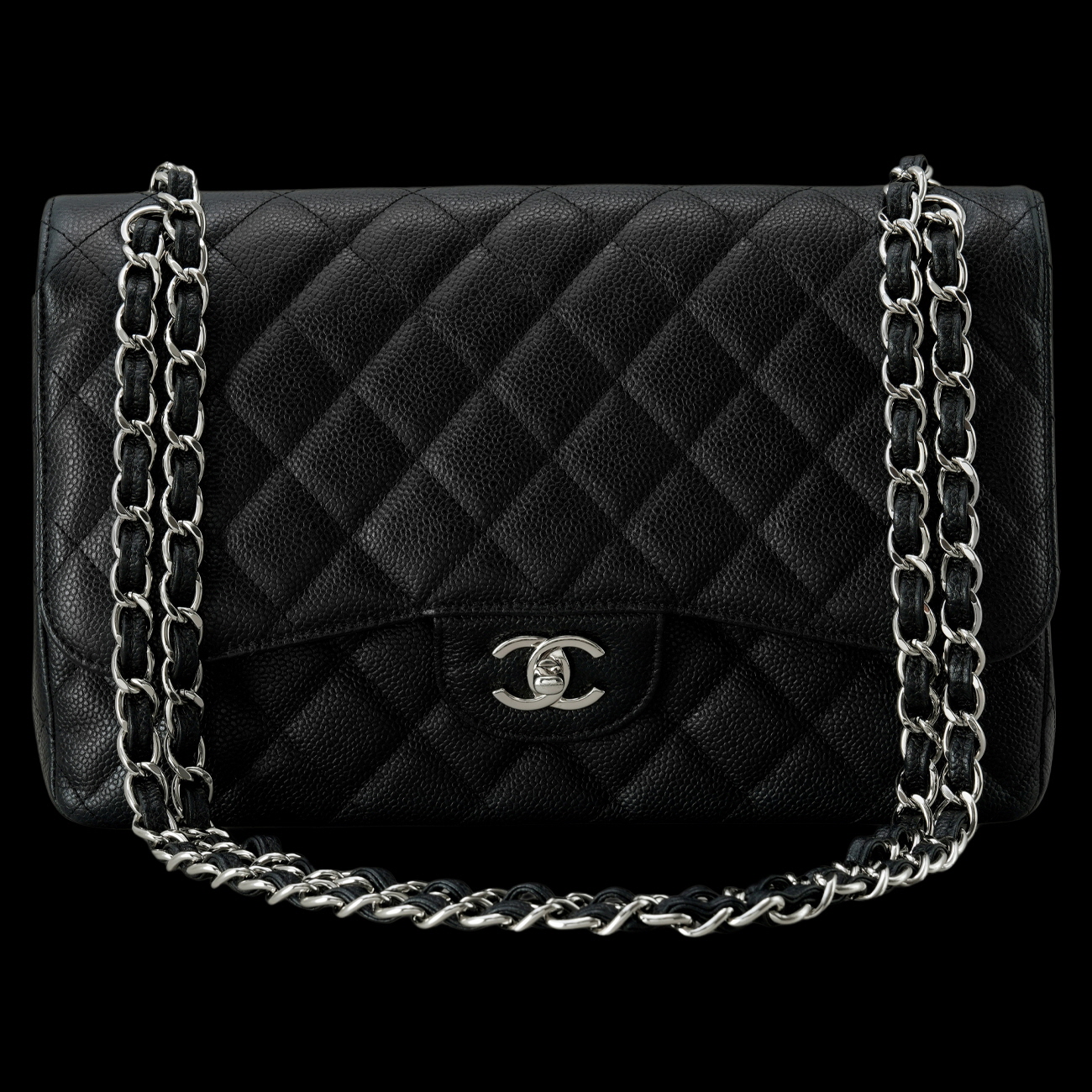 CHANEL(USED)샤넬 클래식 캐비어 라지 플랩백