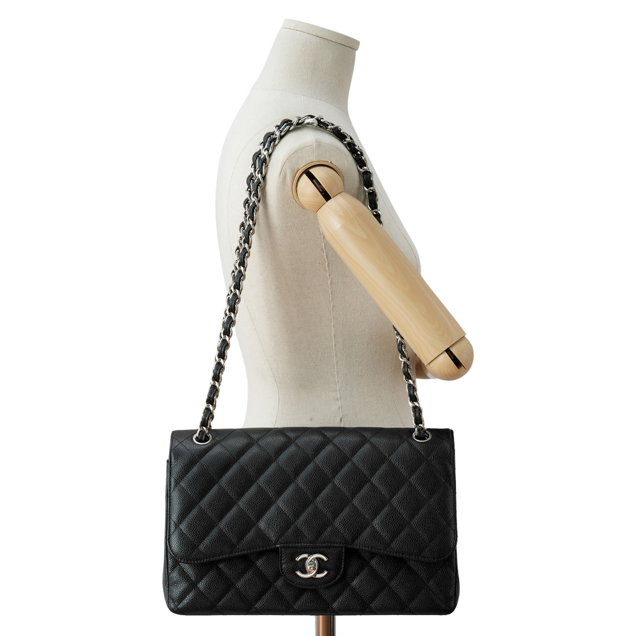 CHANEL(USED)샤넬 클래식 캐비어 라지 플랩백