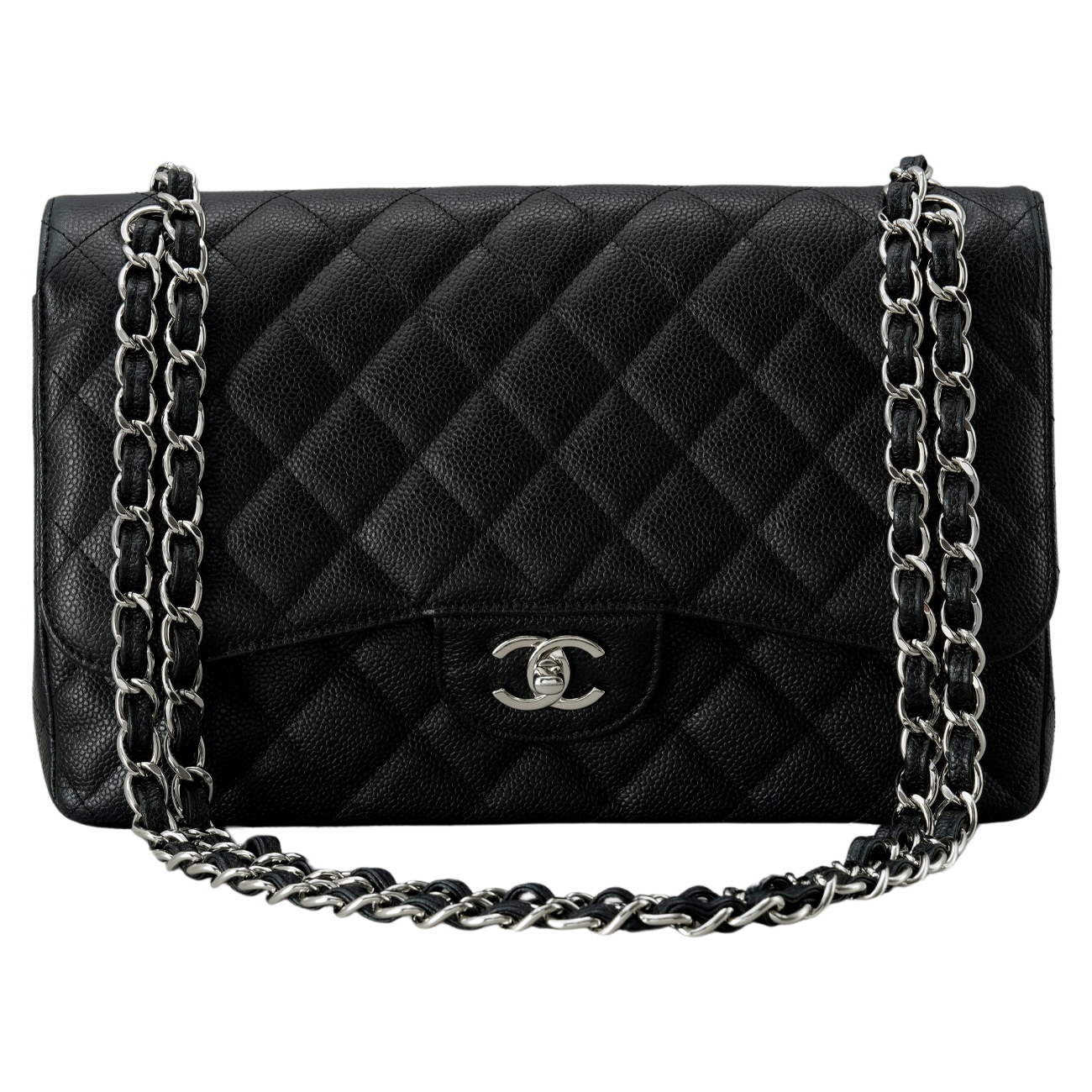 CHANEL(USED)샤넬 클래식 캐비어 라지 플랩백