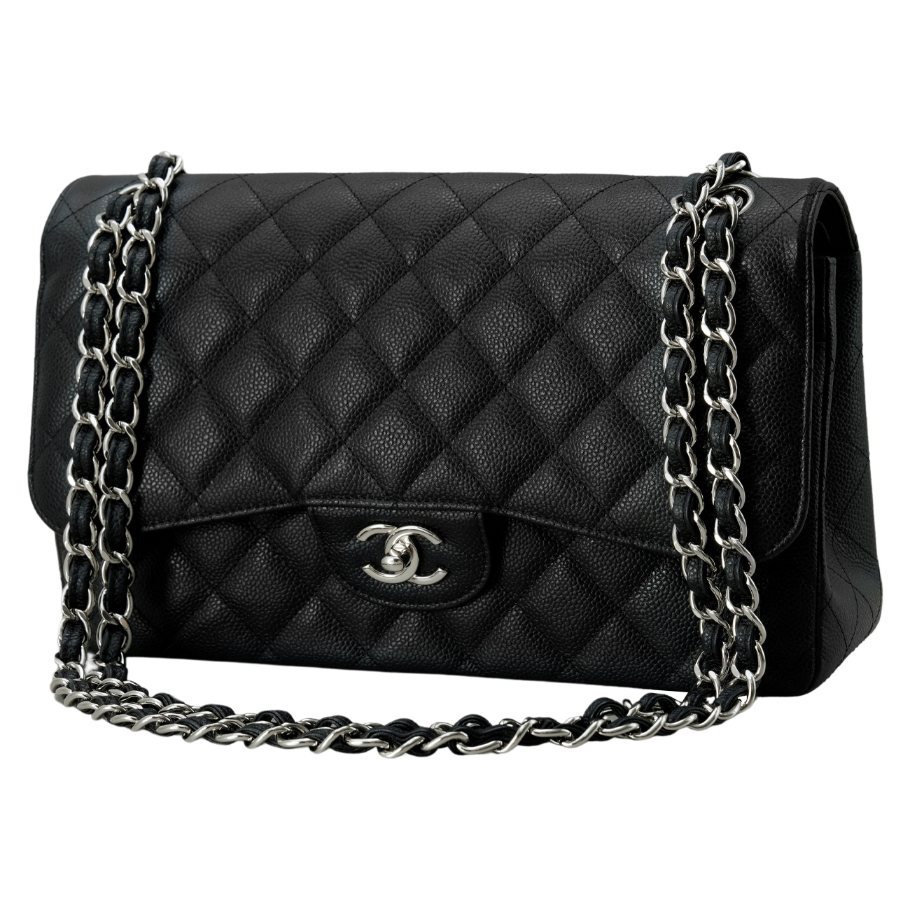 CHANEL(USED)샤넬 클래식 캐비어 라지 플랩백