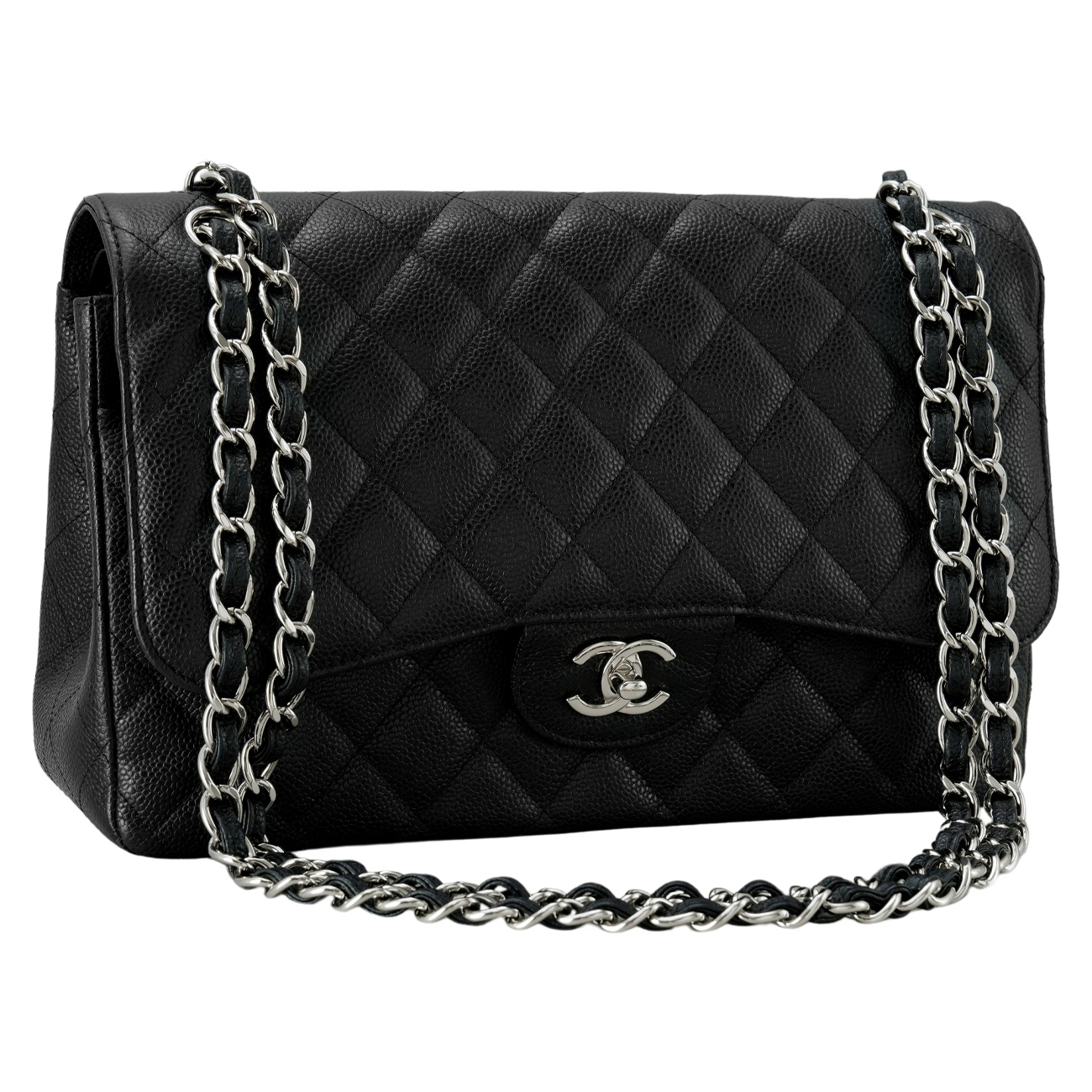 CHANEL(USED)샤넬 클래식 캐비어 라지 플랩백