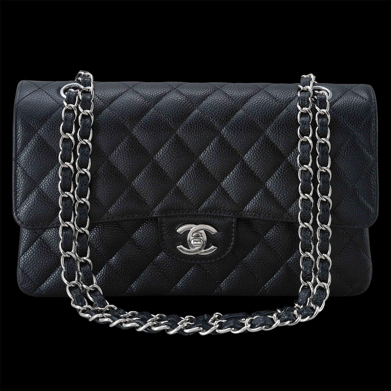 CHANEL(USED)샤넬 캐비어 클래식 미듐 플랩백