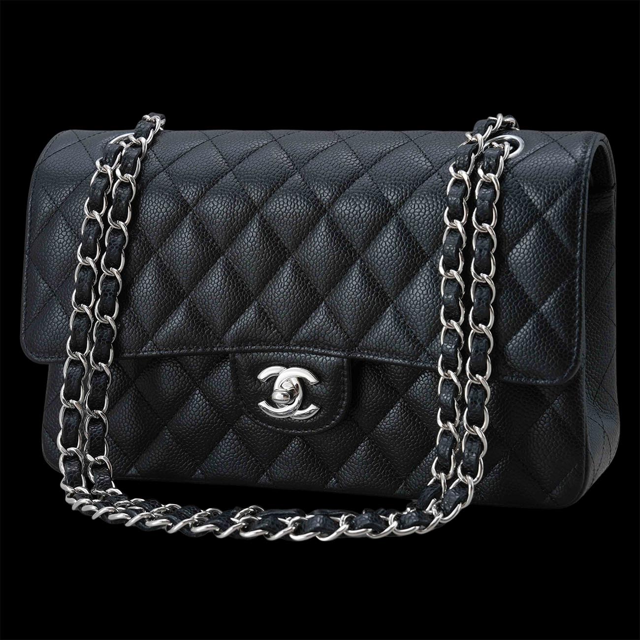 CHANEL(USED)샤넬 캐비어 클래식 미듐 플랩백