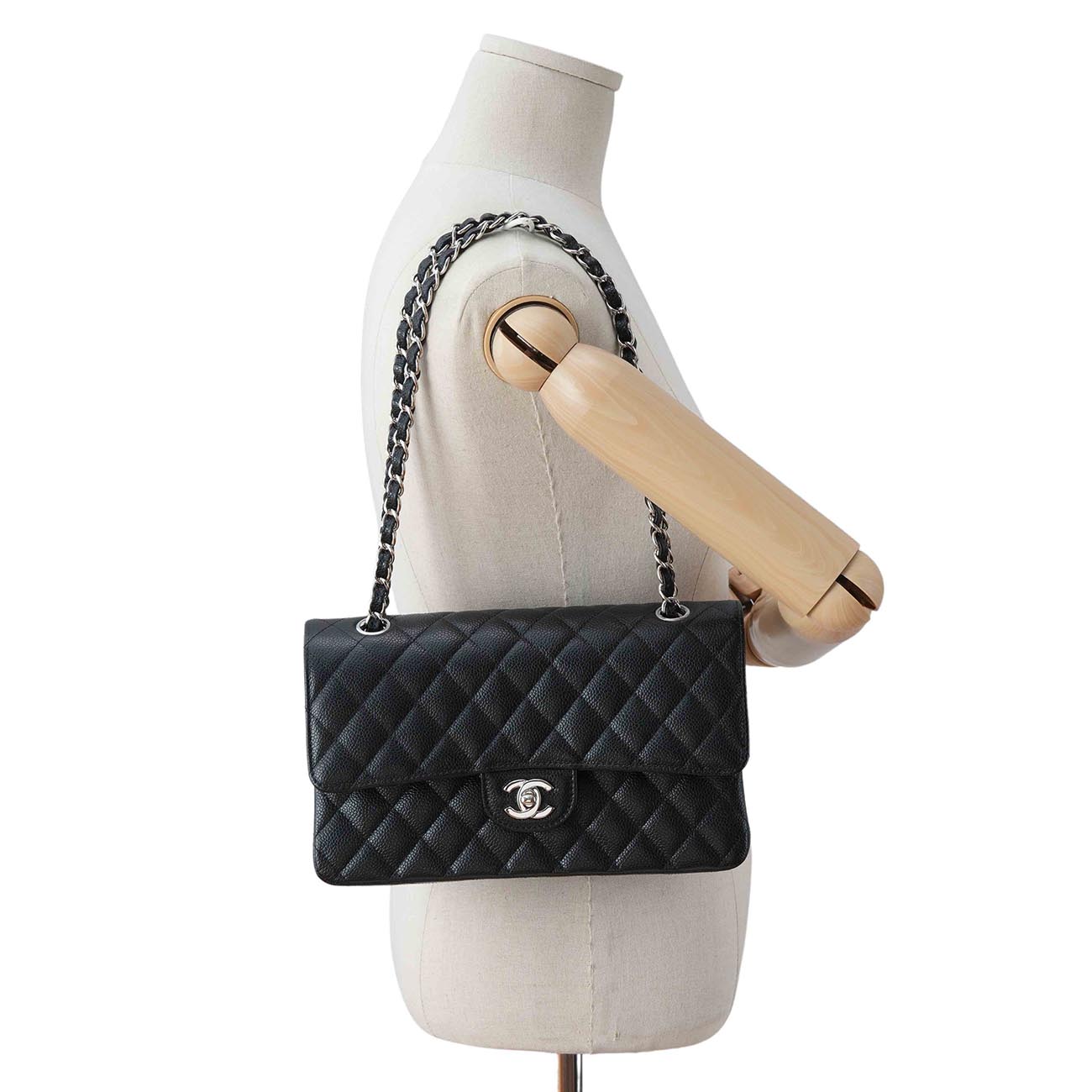 CHANEL(USED)샤넬 캐비어 클래식 미듐 플랩백