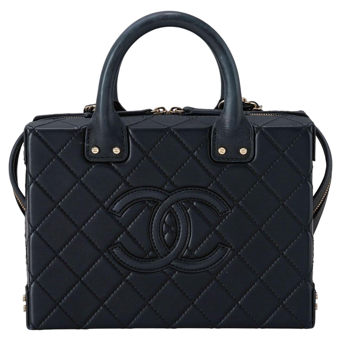 CHANEL(USED)샤넬 AS3345 시즌 베니티 코스메틱 케이스 탑핸들