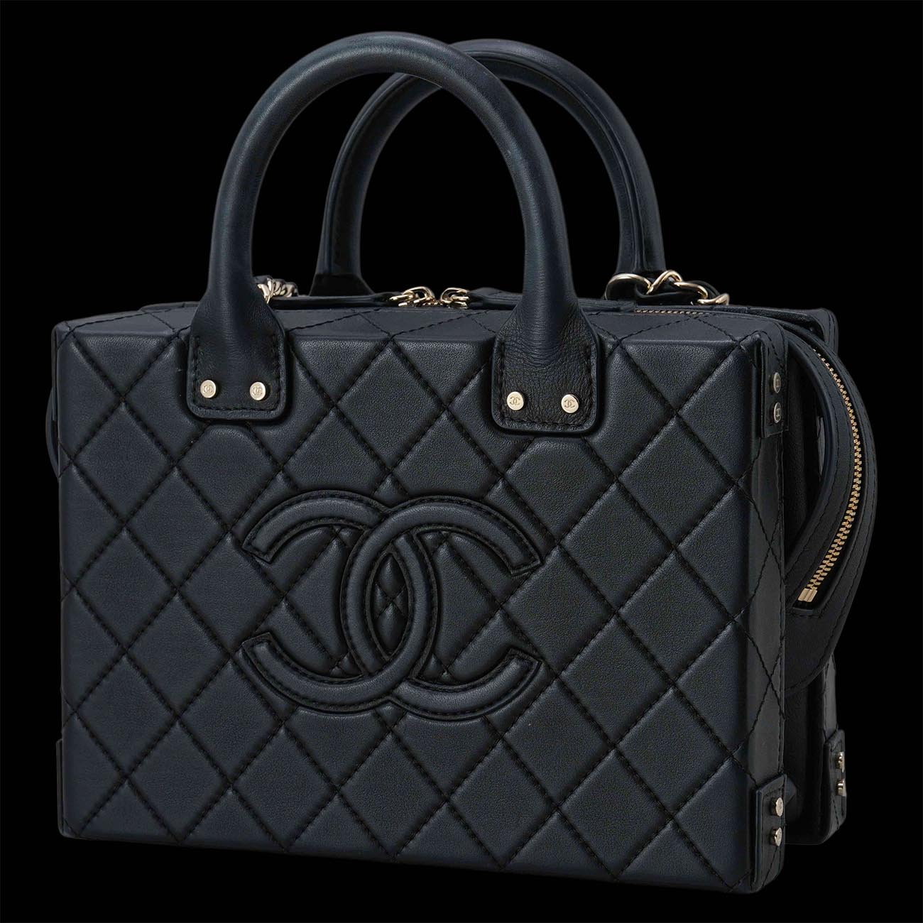CHANEL(USED)샤넬 AS3345 시즌 베니티 코스메틱 케이스 탑핸들