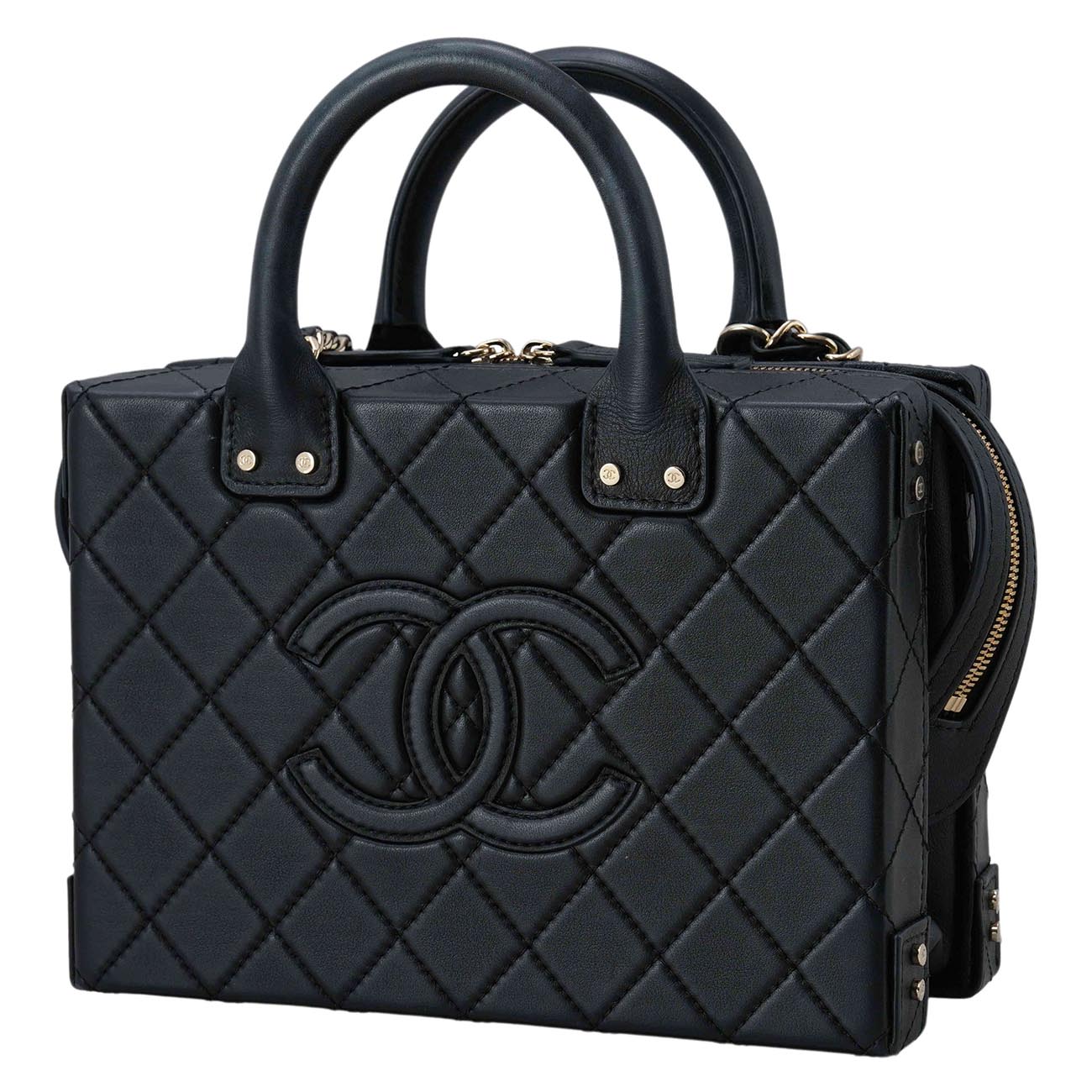 CHANEL(USED)샤넬 AS3345 시즌 베니티 코스메틱 케이스 탑핸들