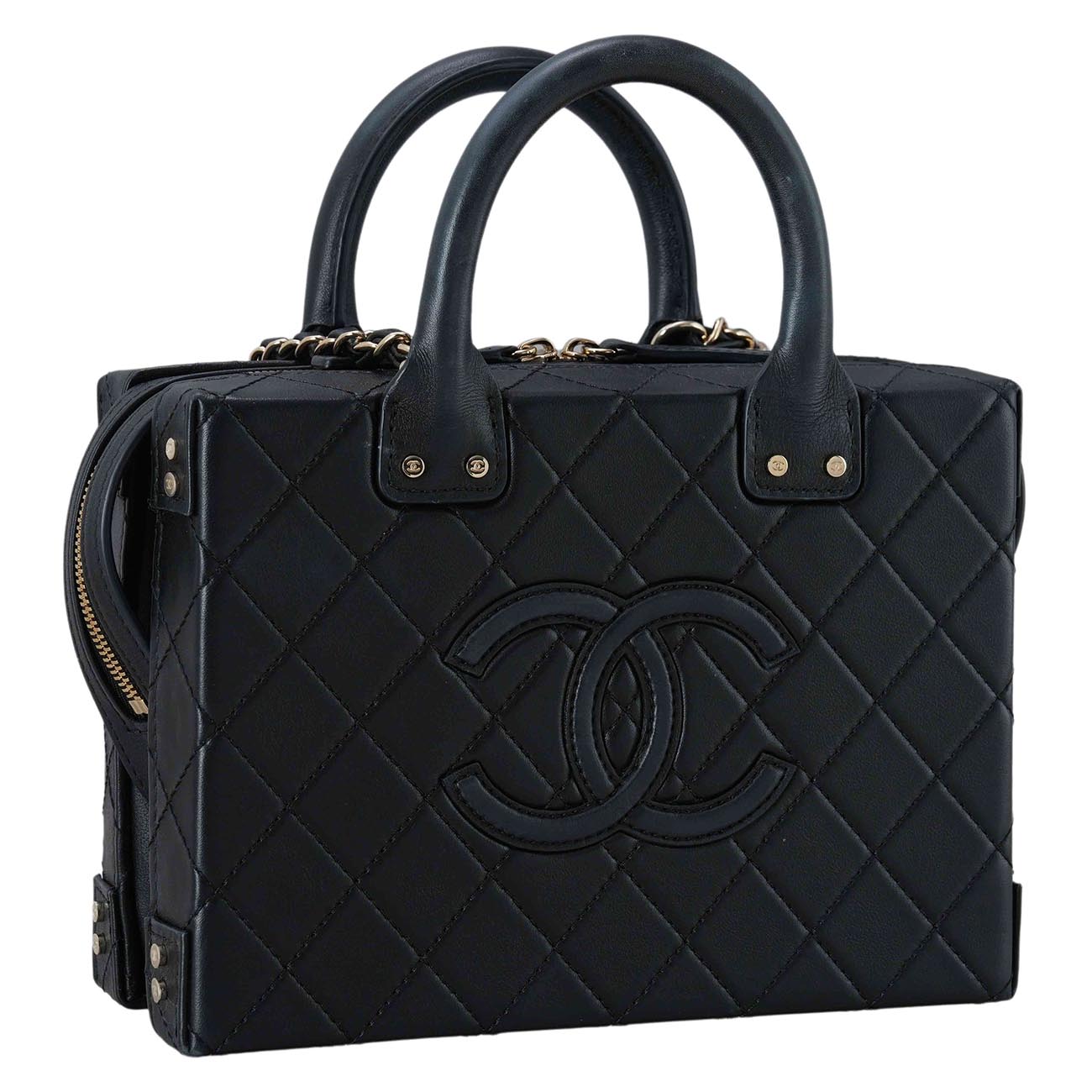 CHANEL(USED)샤넬 AS3345 시즌 베니티 코스메틱 케이스 탑핸들