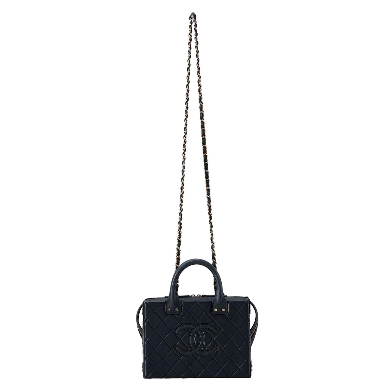 CHANEL(USED)샤넬 AS3345 시즌 베니티 코스메틱 케이스 탑핸들