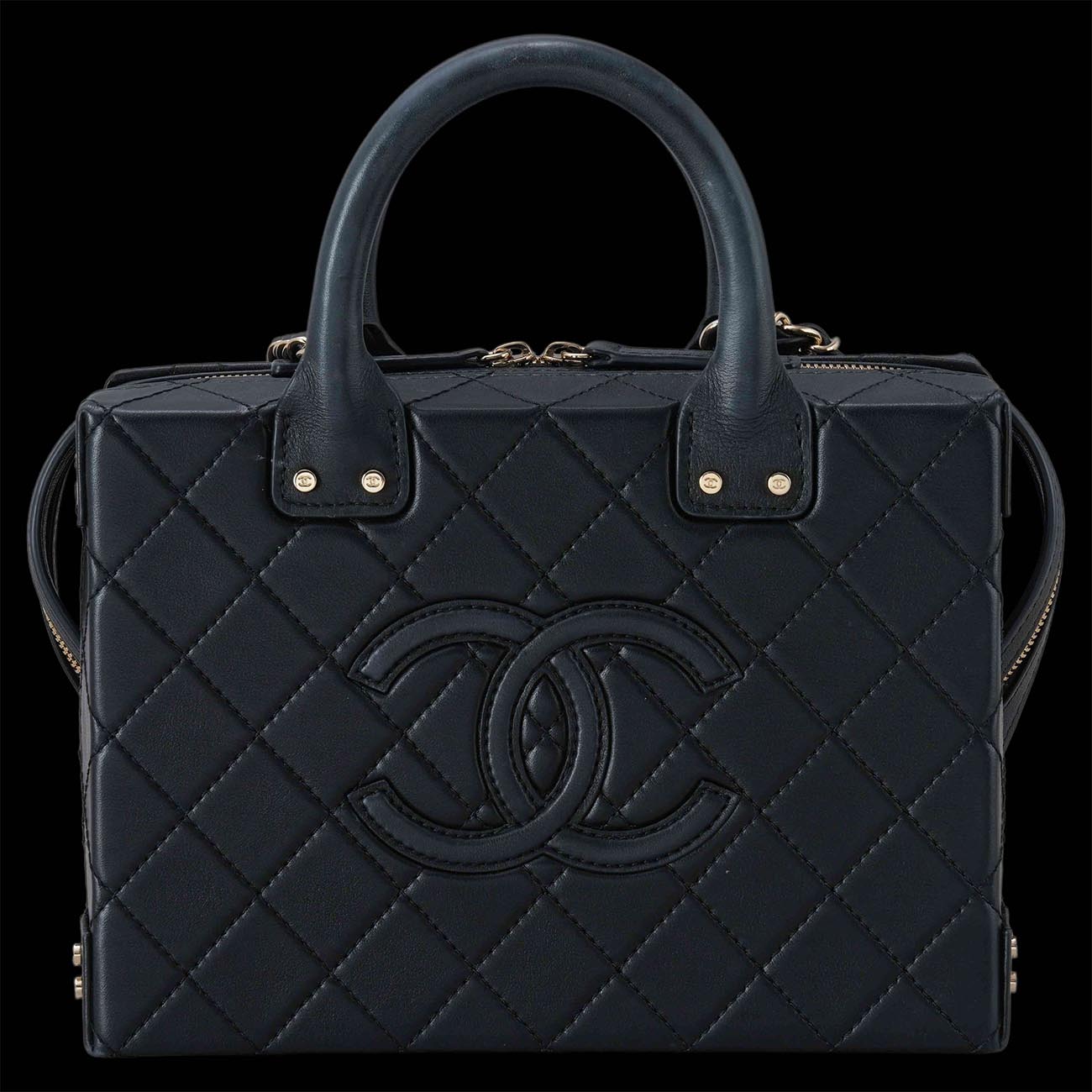 CHANEL(USED)샤넬 AS3345 시즌 베니티 코스메틱 케이스 탑핸들