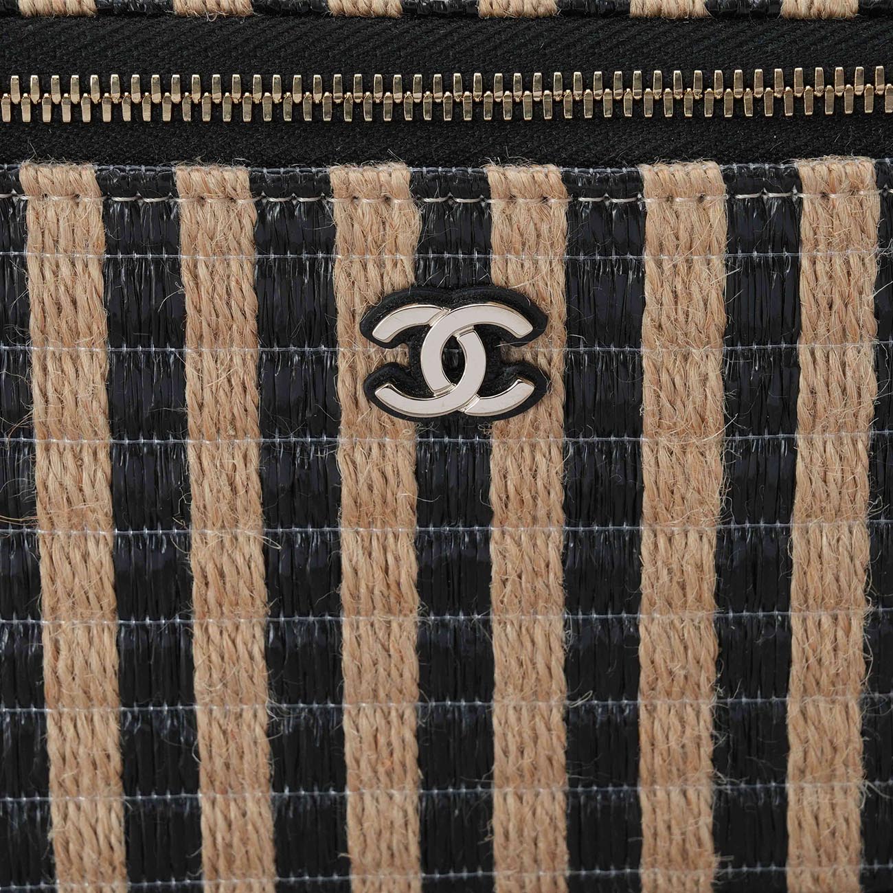 CHANEL(USED)샤넬 라피아 베니티 체인 크로스백
