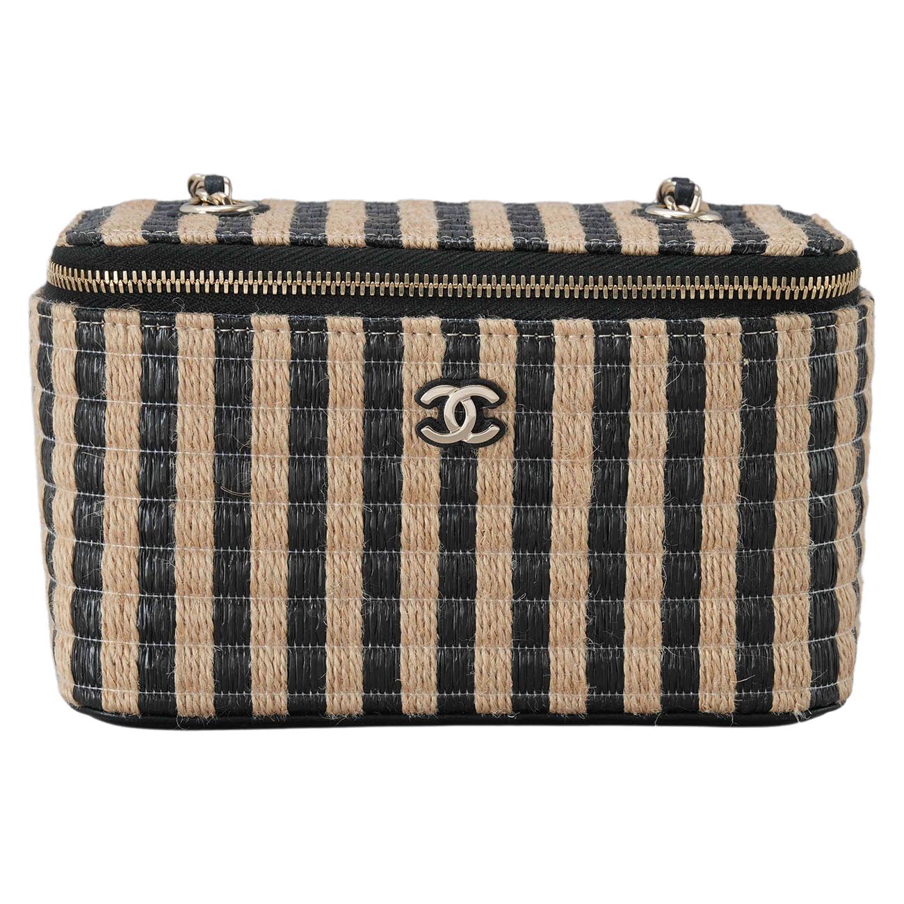 CHANEL(USED)샤넬 라피아 베니티 체인 크로스백