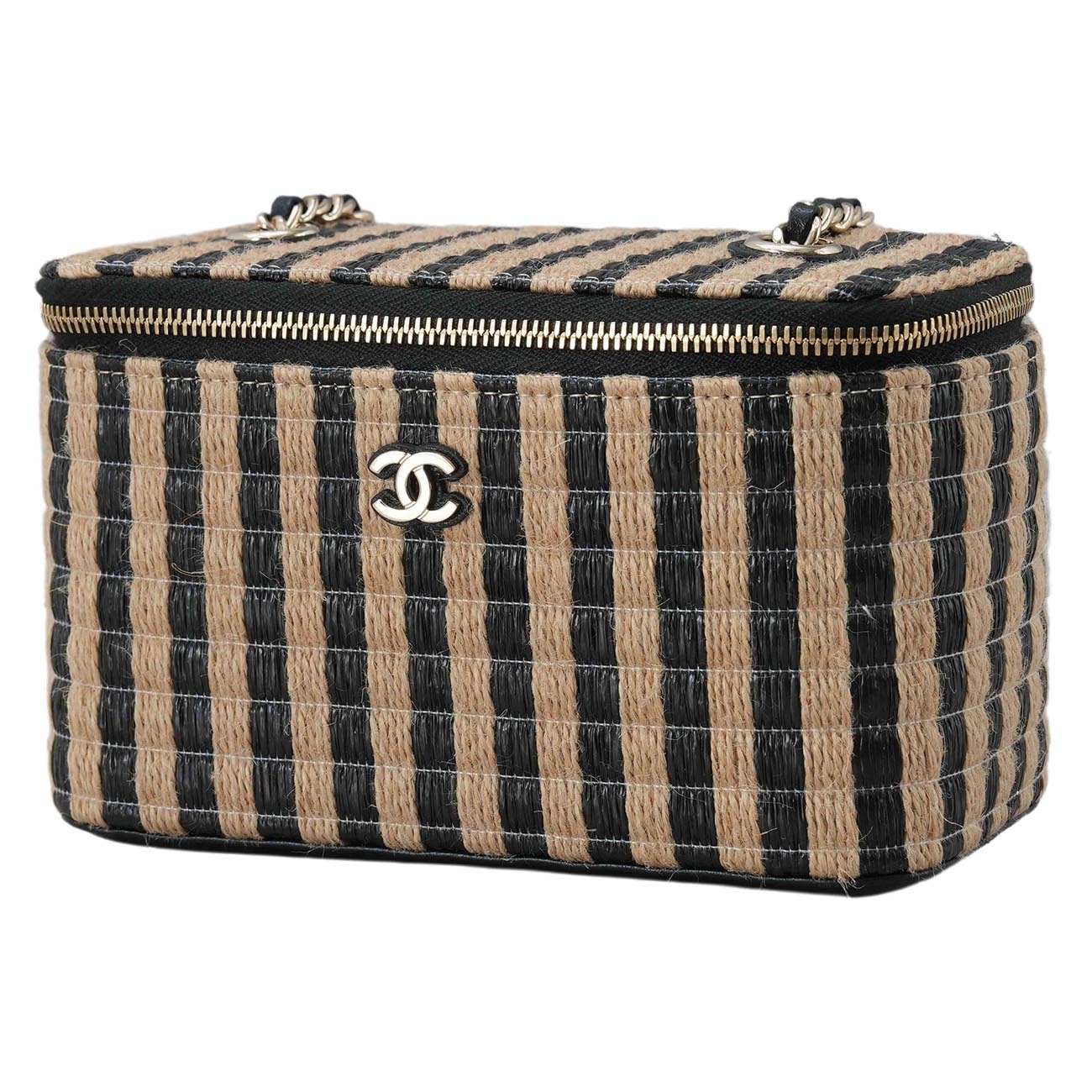 CHANEL(USED)샤넬 라피아 베니티 체인 크로스백