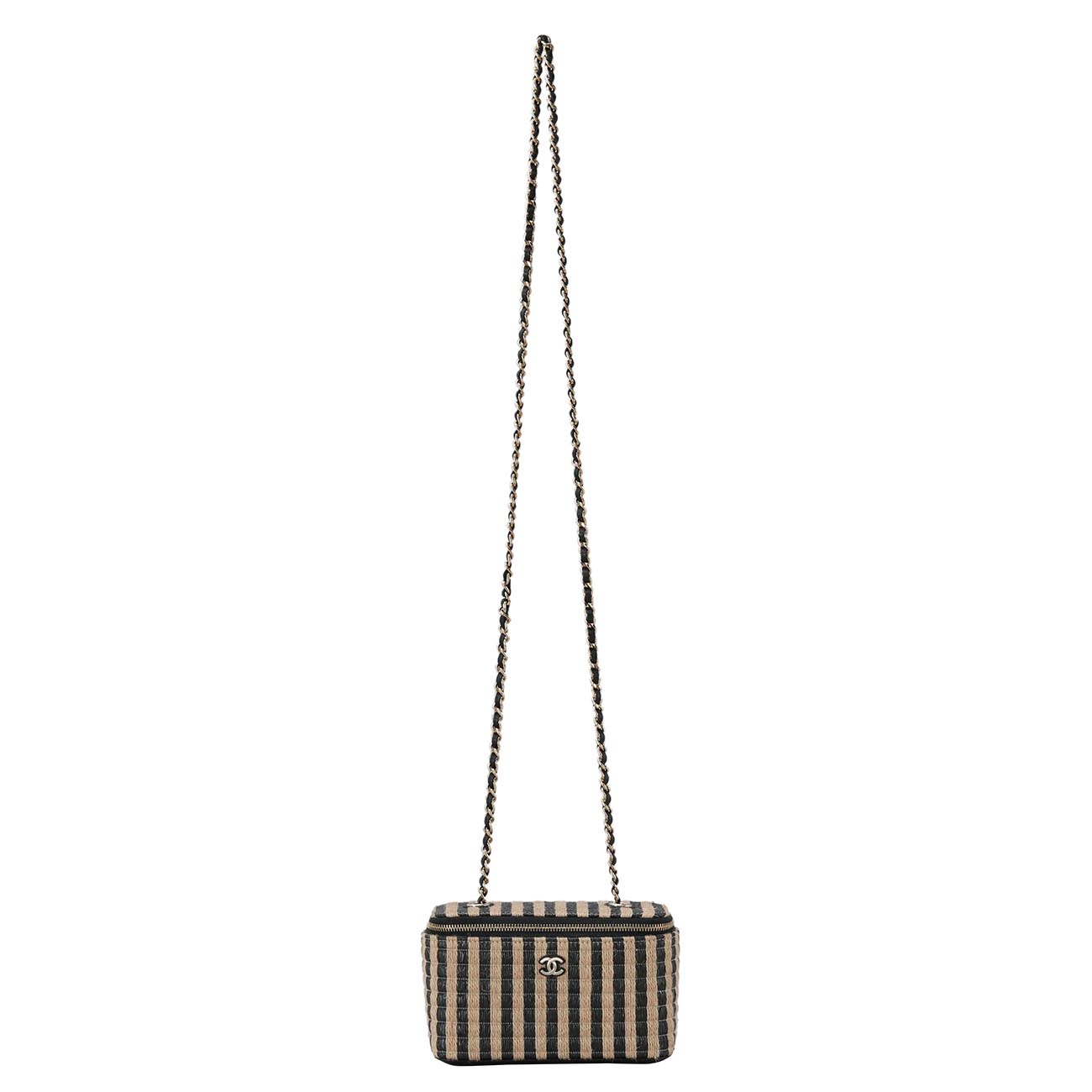 CHANEL(USED)샤넬 라피아 베니티 체인 크로스백