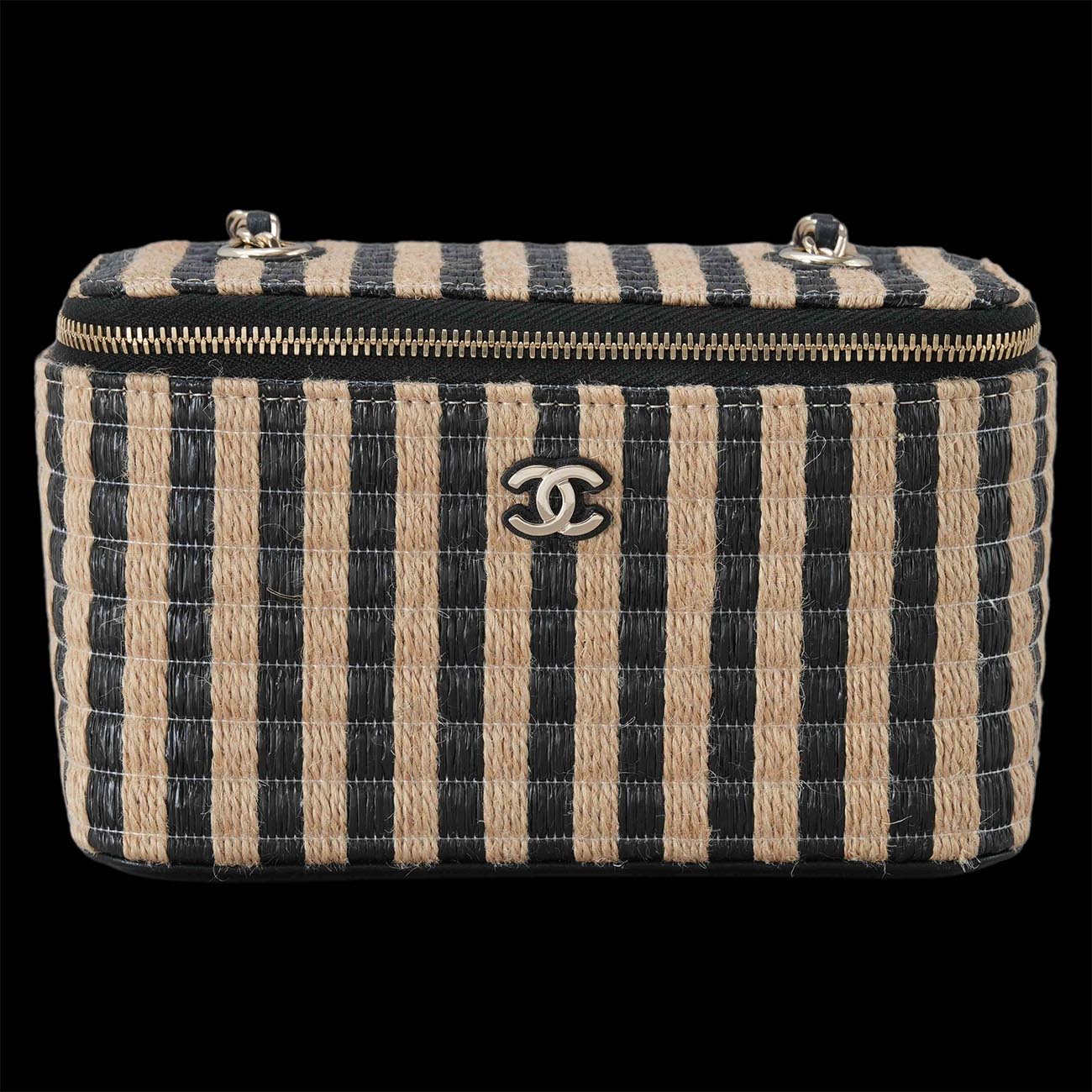 CHANEL(USED)샤넬 라피아 베니티 체인 크로스백