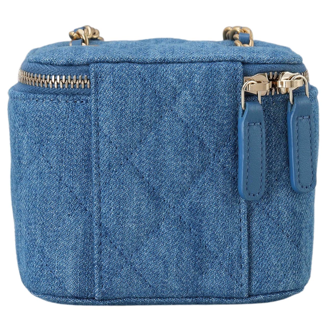 CHANEL(USED)샤넬 AP1447 정사각 데님 베니티 골든볼 체인백