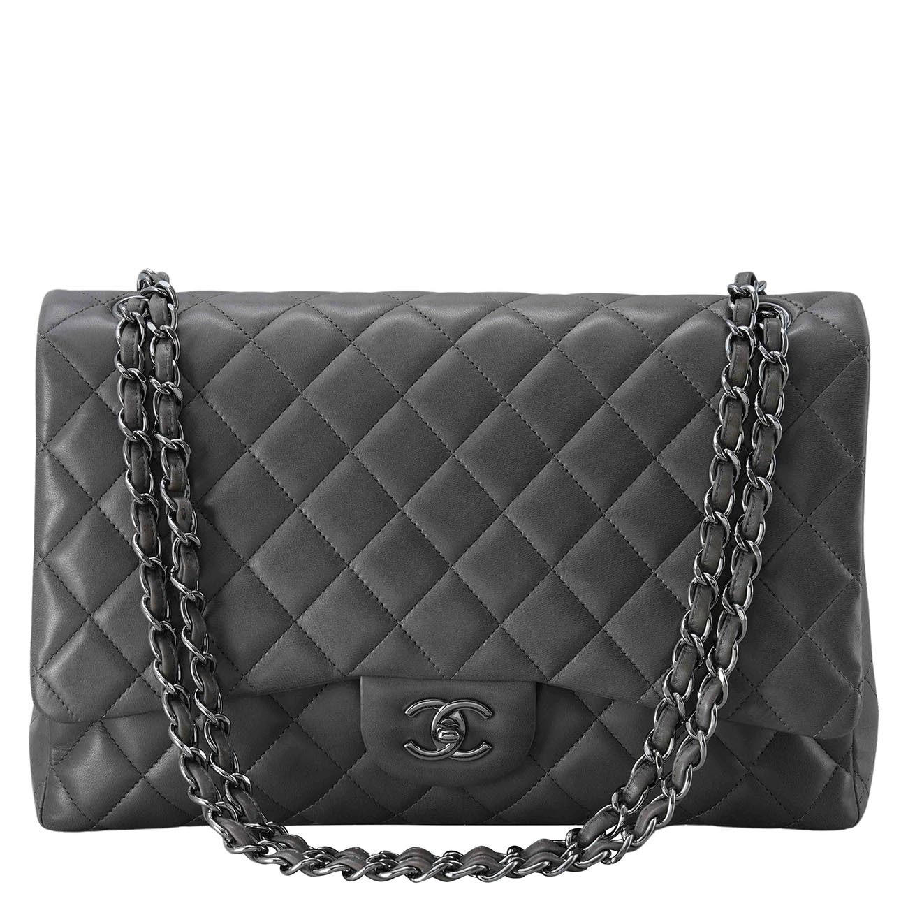 CHANEL(USED)샤넬 램스킨 클래식 맥시 플랩백