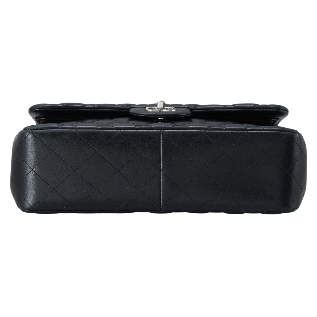 CHANEL(USED)샤넬 클래식 램스킨 라지 블랙 은장